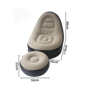 Inflatable Chair with Foot Stool