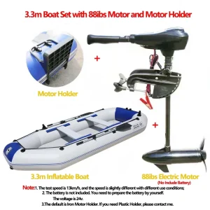 Inflatable Boat With Motor Set